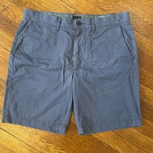J. Crew Blue Flat Front Shorts Cotton Blend